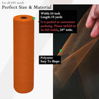 Orange Tulle Fabric Rolls 54 Inch by 10 Yards Fabric Tulle Bolt for Wedding Halloween Decorations Gift Wrapping DIY Tutu Baby Shower Table Skirt Birthday Party Craft Supplies