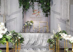 SquarePie Sequin Tablecloth 90 x 132 Inch Silver Sparkly Table Linen for Wedding Party