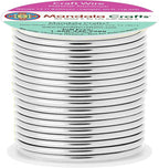Mandala Crafts 13 Gauge Anodized Aluminum Craft Wire for Jewelry Making - 240 FT Colored Flexible Neutral Wire - Bendable for Bonsai Armature Crafting Sculpting