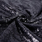 JYFLZQ Black Sequin Backdrop Curtains 8ft x 8ft 1 Panel Halloween Backdrop Glitter Photo Booth Backdrops Sparkly Photography Background Drapes for Graduation Birthday Parties