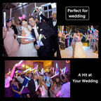 Glow Sticks Bulk-12 Pcs Light up Foam Sticks with 3 Modes Colorful Flashing Effect, Led Lights Glow in The Dark Party Supplies for Wedding Concert Raves Halloween Christmas