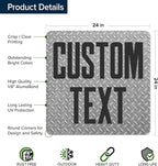 Custom Sign, Custom Street Sign, 11 Font Colors, 13 Font Styles, 4 Hole Options, 22 Sizes, 24x24 Inches, Rust Free DiBound, Fade Resistant, Made in USA by My Sign Center (Diamond Metal)