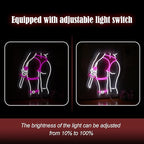 Lady Neon Sign Dimmable USB Powered Girl Back Neon Light for Wall Decor LED Woman Knife Light Up Sign for Girls Room Bedroom Party Man Cave(16.7 * 12.8 in)