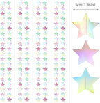 Iridescent Disco-Holographic Party-Decorations Christmas Garland - 62ft Twinkle Little Star Streamers Hanging Banner,Wedding Birthday Bachelorette Baby Bridal Shower Decor Hugtmr