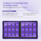 Premium Card Binder 12 Pocket for 720 Pockets Trading Card Binder, PU Zipper Card Collection Album, Sturdy Side-Loading Card Book Holder for MTG, TCG, Game Cards, Sports Cards