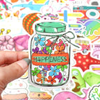 QTL Waterproof Stickers for Girls Cute Stickers for Water Bottles Hydro Flask Kids Teens Waterproof Vinyl Packs 100Pcs