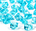 820 PCS Blue Fake Ice,0.43x0.55 Inch,1.1 lbs Acrylic Crystal Gemstones for Decoration, Photography, Vase Filling, and Parties,Non-Toxic and Reusable