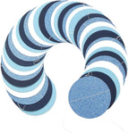 Light-Blue Navy-Dusty White Party-Decorations Garland - 52ft Baby Boy Shower Royal Paper Streamers Banner,Birthday Bridal Baby Shower Bachelorette Wedding Hanging Supplies Decor Hugfond