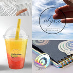 Custom Logo Stickers for Business, Personalised Branding Stickers, Any Shape & Size, Waterproof, Glossy (Transparent)