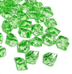 Vase Fillers for Home Decor, Fake Crushed Ice Cubes, 150 pcs Vase Fillers, Reusable Fake ice Cubes for Photography Accessories Props Decoration for Wedding Decor(irregular-16 * 22mmGreen)
