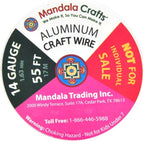 Mandala Crafts 14 Gauge Anodized Aluminum Craft Wire for Jewelry Making – 330 FT Colored Flexible Silver Copper Tone Wire - Bendable for Bonsai Armature Crafting Sculpting