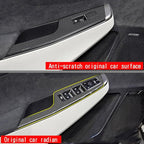 4pcs Carbon Fiber Style Front Rear Doors Window Glass Lift Switch Panel Cover Decorative Sticker Protection Car Interior Accessories for 2021-2025 KIA EV6 KT16