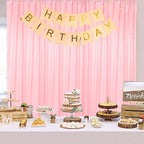 ShinyBeauty Pink Sequin Backdrop 4x10ft Sequin Backdrop Curtains 4 Pack Backdrop for Party Sparkly Curtain Selfie Wall for Parties Wedding Decoration