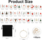 Wine Glass Charms Wine Charms for Stem Glasses Glass Markers Identifiers Tags for Christmas Tasting Party Favors Decorations