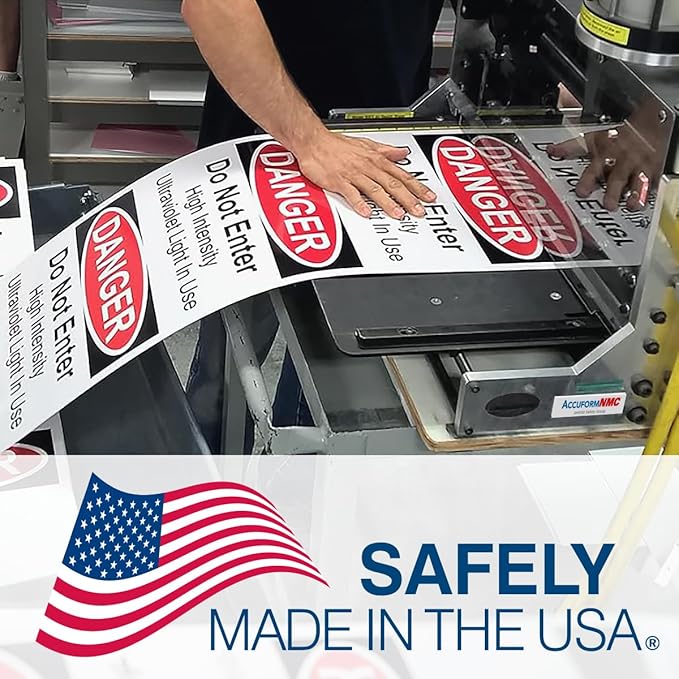 Custom OSHA Style Danger Sign 10" x 14" Aluminum Sign, Customizable "Your Text Here", by AccuformNMC Made in USA