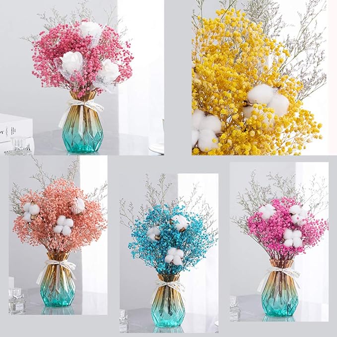 Vignee Real Dried Pressed Leaf Flowers-Multiple Colorful Pressed Flowers Daisies for Craft Resin Jewelry Making Art Craft DIY and Soap Candle Scrapbooking DIY Resin（Light Pink）