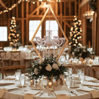 2PCS Elegant Metal Diamond Candle Holder - European Wedding Table Decor, Romantic Candle Stand for Western Dining, Perfect Wedding Prop & Home Decoration