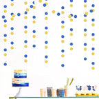 Navy-Blue White-Gold Birthday Party-Decorations Streamers - 52FT Graduation Hanging Paper Garland Banner,Baby Bridal Shower Wedding Engagement Bachelorette Supplies Backdrop Decor Hugtmr