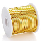 12 Gauge Gold Aluminum Craft Wire (105FT) - Anodized for Jewelry Making, Beading Floral, Plant Gardening, Sculpting & Modeling Craft Wire (Gold #14, 2mm)