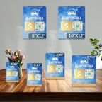 Personalized Custom Metal QR Code Sign Venmo Cashapp Scan to Pay with Stand Instagram Facebook Social Media QR Signs Bar Code QR Plaque Print for Business Salon Beauty Store Restaurant Wifi Sign (Vertical 1)