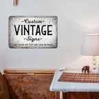 D-Story Personalized Metal Sign, 12.0 inches x 8.0 inches, Modern Decorative Signage, Custom Text, Rust and Fade Resistant, Office, Home, Delivery Signs