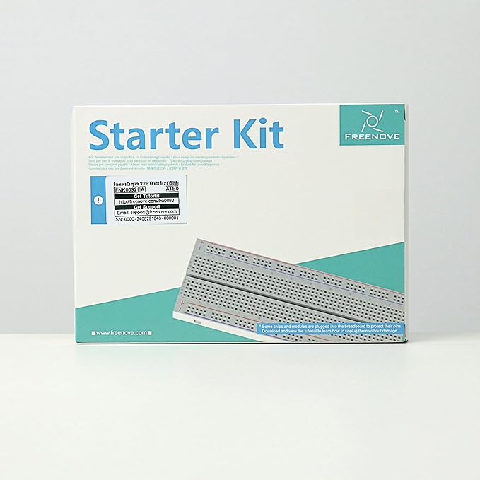 Freenove Complete Starter Kit with Board V5 Rev4 WiFi (Compatible with Arduino IDE), Arm Cortex-M4 Microcontroller, Onboard ESP32-S3, 474-Page Detailed Tutorial, 343 Items, 90 Projects