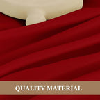 Fitable 6 Pack Red Square Tablecloths - 70 x 70 Inches - Stain Resistant and Reusable Table Clothes, Polyester Fabric Table Covers for Dining, Card Tables, Coffee Tables