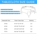 Hiasan Faux Linen Square Tablecloth - Wrinkle and Stain Resistant Washable Table Cloth for Kitchen Dining Room Holiday Table Cover for Party Dinner, Beige, 54 x 54 Inch