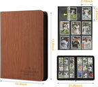 9 Pocket Card Binder, Premium Zip Trading Card Binder, 540 Double Sided Pocket PU Collection Binder, Collector Album, Card Folder for MTG, TCG, Sports Cards