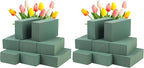CCINEE 8 Pcs Floral Foam Bricks,Mini Florist Flower Foam Green Blocks Supplies for Fresh and Artificial Flower Arrangements Crafts DIY (Pack of 2)
