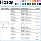 Hiasan Yellow Tablecloth for Rectangle Tables - Waterproof and Spillproof Washable Fabric Table Cloth for Dining Room Kitchen Party, 60 x 102 Inch