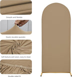 Wedding Arch Cover 7.2FT Arch Backdrop Cover Spandex Fitted Arch Cover for Round Top Chiara Backdrop Stand Covers for Wedding Birthday Party Baby Shower Banquet Ceremony Decoration