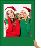 32 x 24 Inch Large Blank DIY Photo Booth Props Picture Frame Party Frame DIY Photo Booth Props Selfie for Halloween Christmas Birthday, Holiday Party(Green,Christmas)