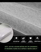 White Tulle Fabric 108" x 10 Yards for Wedding Decoration Pew Bows Christmas Gift Wrapping Ceiling Draping Baby Shower Birthday Party Reception DIY Craft Supplies