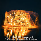 16 Pack 30 Led Fairy Lights Battery Operated String 10 Feet Waterproof Twinkle Mason Jar Silver Wire Firefly for Christmas Party W+wt