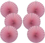 Pink Party Decorations,Pink Paper Decorations for Party,Baby Shower Decorations Party Paper Fans Bulk 16in,Schoolgirl Style Classroom Decor for Party 30 Color DIY Set （Pink）