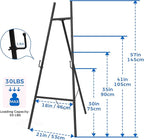 ARTASY 57" Black Easel Stand for Wedding Signs, Posters, Portable Artist Easel for Painting Canvas, Display Easel for Home and Office
