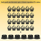 Confect Sprinkles for Cakes & Cupcakes | Birthday Party Mix - Hot Pink, Black & Orchid Green Dragees, Gold, Green Sparkling Sugar | Vegan, Gluten-Free, Nut-Free, Dairy-Free | Handcrafted - 5 Oz