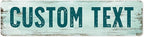 Custom Sign, Custom Street Sign, 11 Font Colors, 13 Font Styles, 4 Hole Options, 22 Sizes, 6x24 Inches, Rust Free DiBound, Fade Resistant, Made in USA by My Sign Center (Shabby Chic)