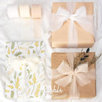 Ribbli Chiffon Ribbon - 1.5 inch x 30 Yard Handmade Silk, White/Ivory/Nude Fringe Chiffon for Wedding Invitations, Gift Wrapping, Bridal Bouquets, Flower Arrangement Decoration