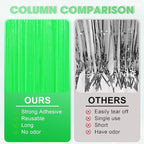 2 Pack Pastel Green Foil Fringe Backdrop Curtains, Tinsel Streamers Party Decorations, Fringe Backdrop for Baby Shower, Birthday Party