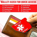 Bariatric Card for Restaurants, Special Menu Request Card, Portion Control Restaurant Request for Bariatric or Gastric Sleeve Patients, Wallet Sized, Set of 2 (5, Red, 3.375in x 2.125in)
