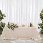 Sugargirl White Sequin Backdrop Curtain 2 Panels 2FTx8FT Glitter White Background Drapes Sparkle Photography Backdrop for Party Wedding Birthday Wall Decoration
