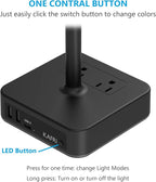 KAFRI RGB Headphone Stand with USB A&C Charger Desk Gaming Headset Holder Hanger Rack with 3 USB Charging Port and 2 Outlet - Suitable for Gamer Desktop Table Game Earphone Accessories Boyfriend Gifts