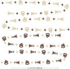 Champagne Gold Brown 40th Birthday Decorations Espresso Martini Garland Streamer Banner Decor for Womens A Tini Bit Older Martini Birthday Cheers to 40 Years Happy 40th Anniversary Bar Party Supplies