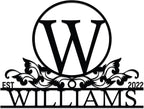 Personalized Metal Name Signs, Split Letter Monogram Wall Art Decor, Durable Steel Family Last Name Decor, Custom Signs Indoor or Outdoor, Personalized Wedding Gifts, Housewarming Gift