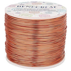 BENECREAT 20 Gauge 770FT Aluminum Wire Anodized Jewelry Craft Making - Beading Floral Florist for Gem Wrapping, Plant Gardening, Festival Jewelry Craft Making, Copper Tone