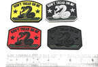 1x Gadsden Flag Rattlesnake Car Emblem 3D Decal Sticker with Don't Tread ON ME Slogan Fit for Car Truck Motorcycle Window Door and Flat Surface (Black Red)