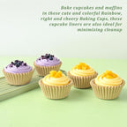 2 inch 1000-Count Mini Cupcake Liners Bright Colorful Muffin Baking Cups, Odorless,Baking Paper Cups for Baking Candy Cooking，Upgraded & Food Grade Grease-Proof Paper (Brown, 2 Inch)