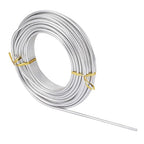 FASHEWELRY 6 Gauge Aluminum Craft Wire 52 ft Silver Metal Bendable Sculpting Wire for Jewelry Making Finding Craft DIY Skeleton 4mm